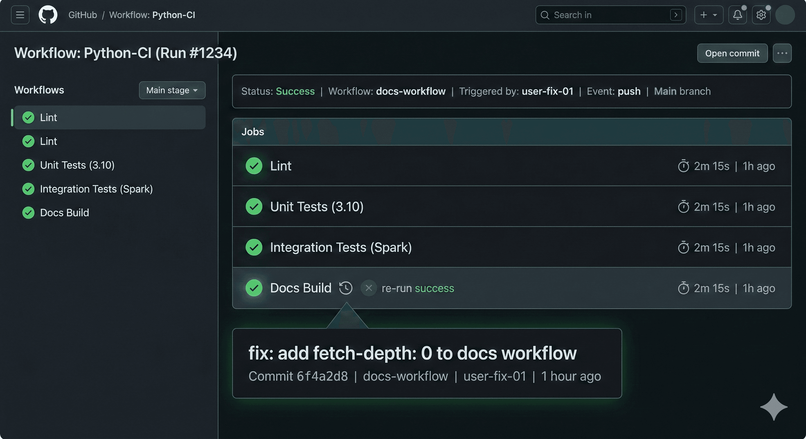 GitHub Action Ubunye