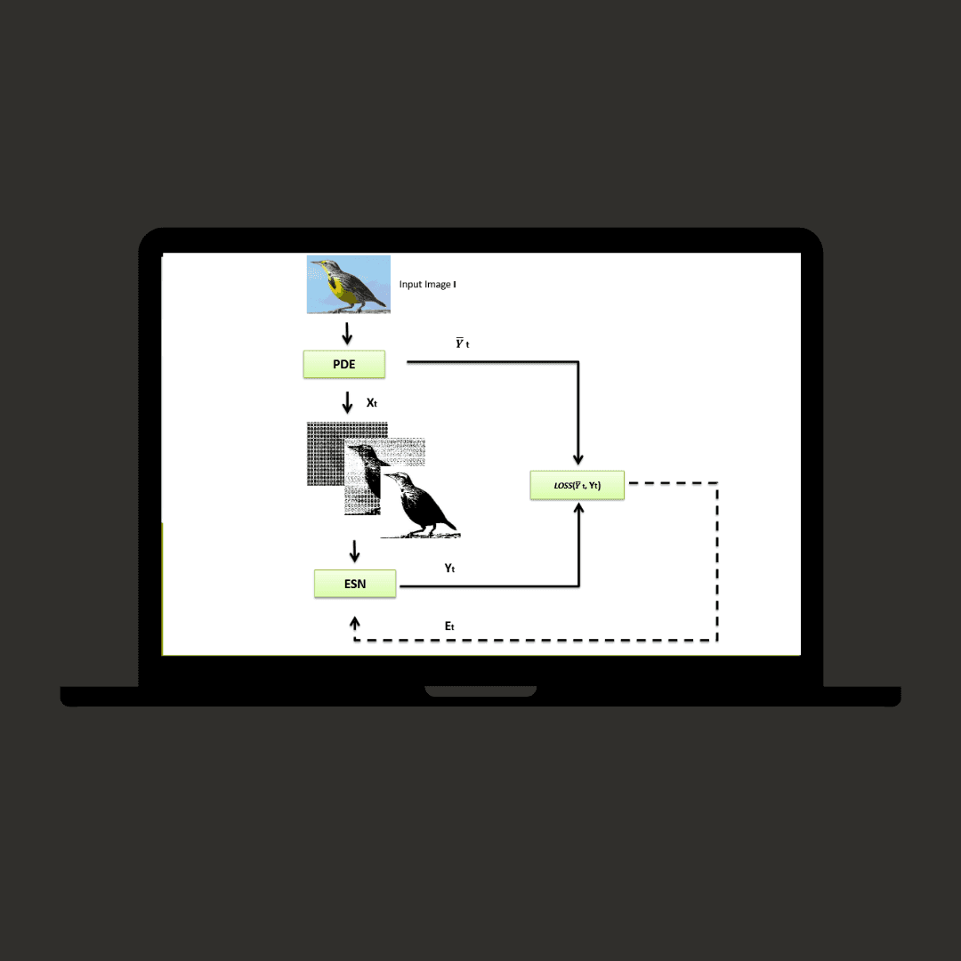 Echo State Network for Iterative Image Segmentation
