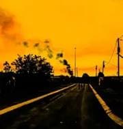 A road at golden hour